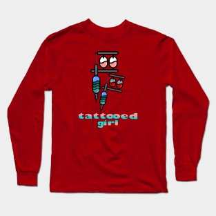 Tattoo machine icon with text Long Sleeve T-Shirt